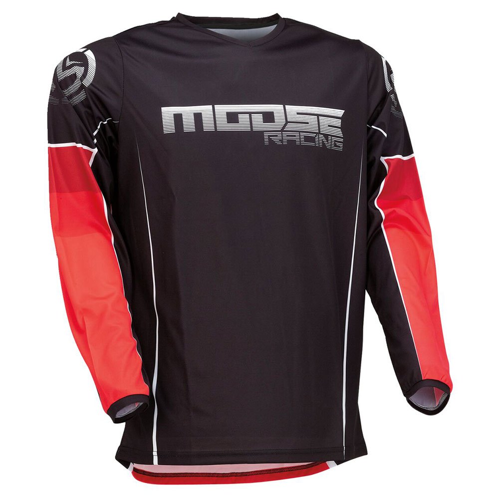 moose soft-goods qualifier® long sleeve t-shirt rouge,noir s homme
