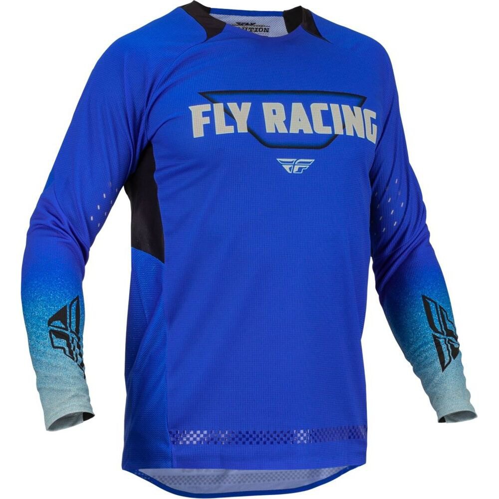 fly racing evolution dst long sleeve t-shirt bleu xl homme