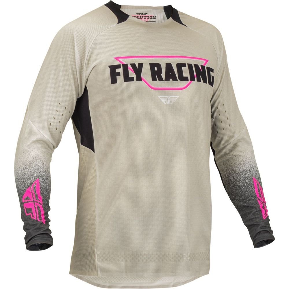 fly racing evolution dst long sleeve t-shirt beige m homme