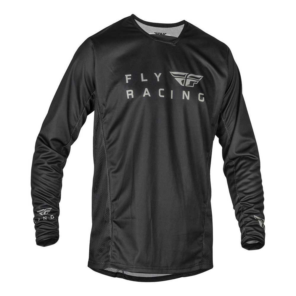 fly racing radium long sleeve t-shirt noir l garçon