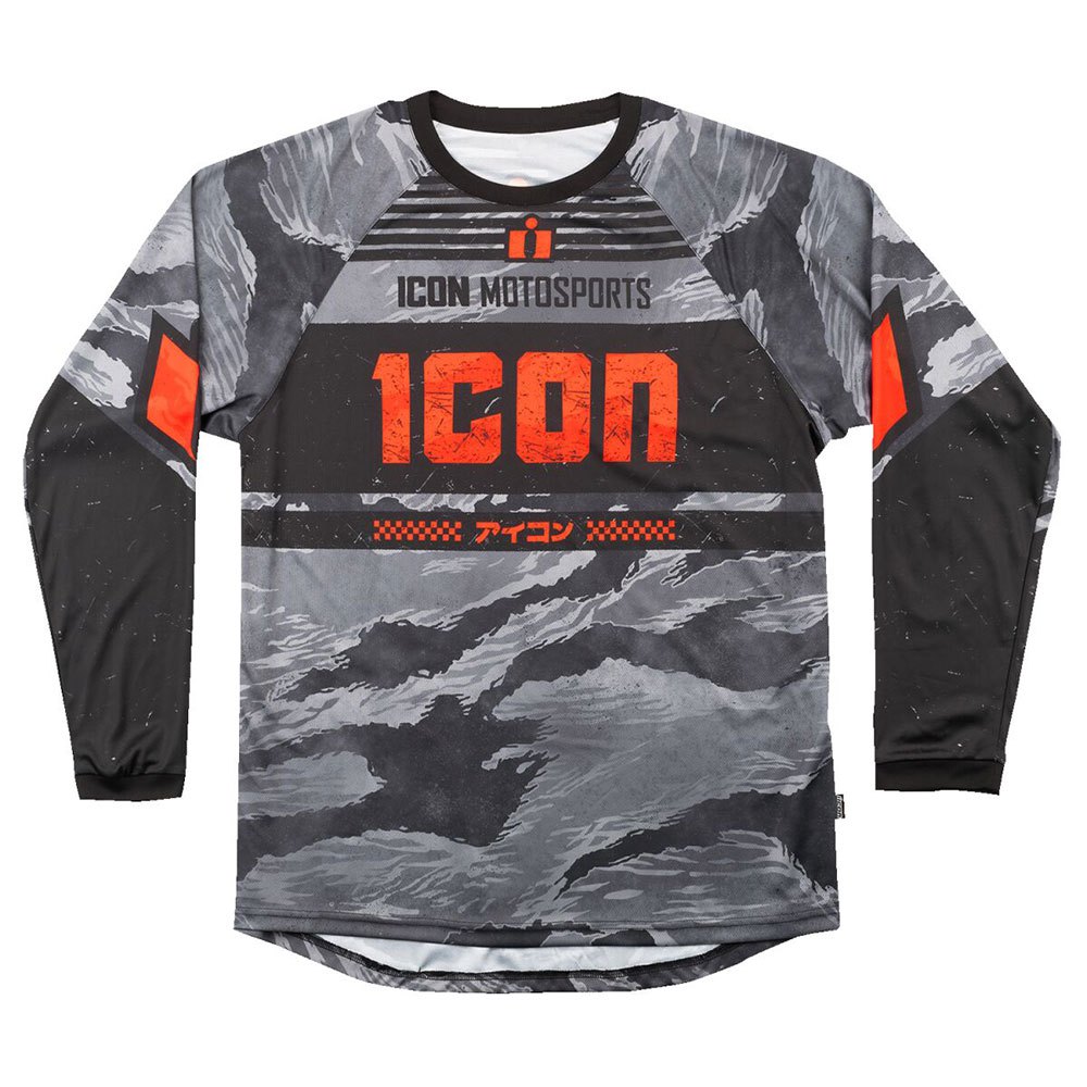 icon tiger’s blood long sleeve t-shirt gris s homme