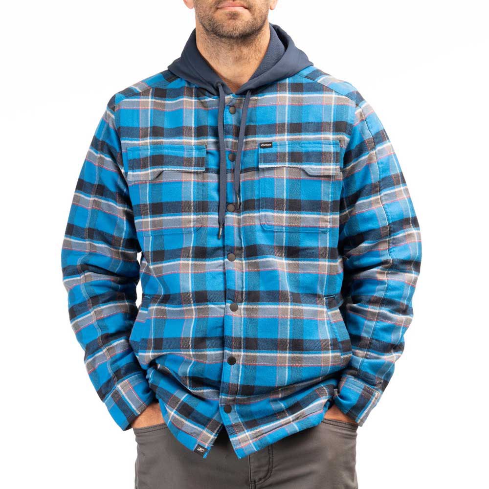 klim targhee hoodie fleece bleu 2xl homme