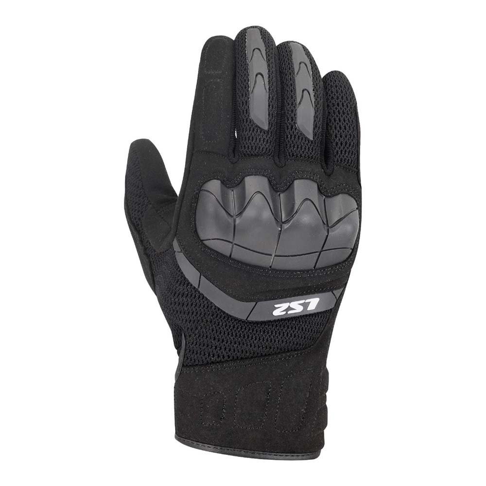 ls2 textil kubra gloves noir l