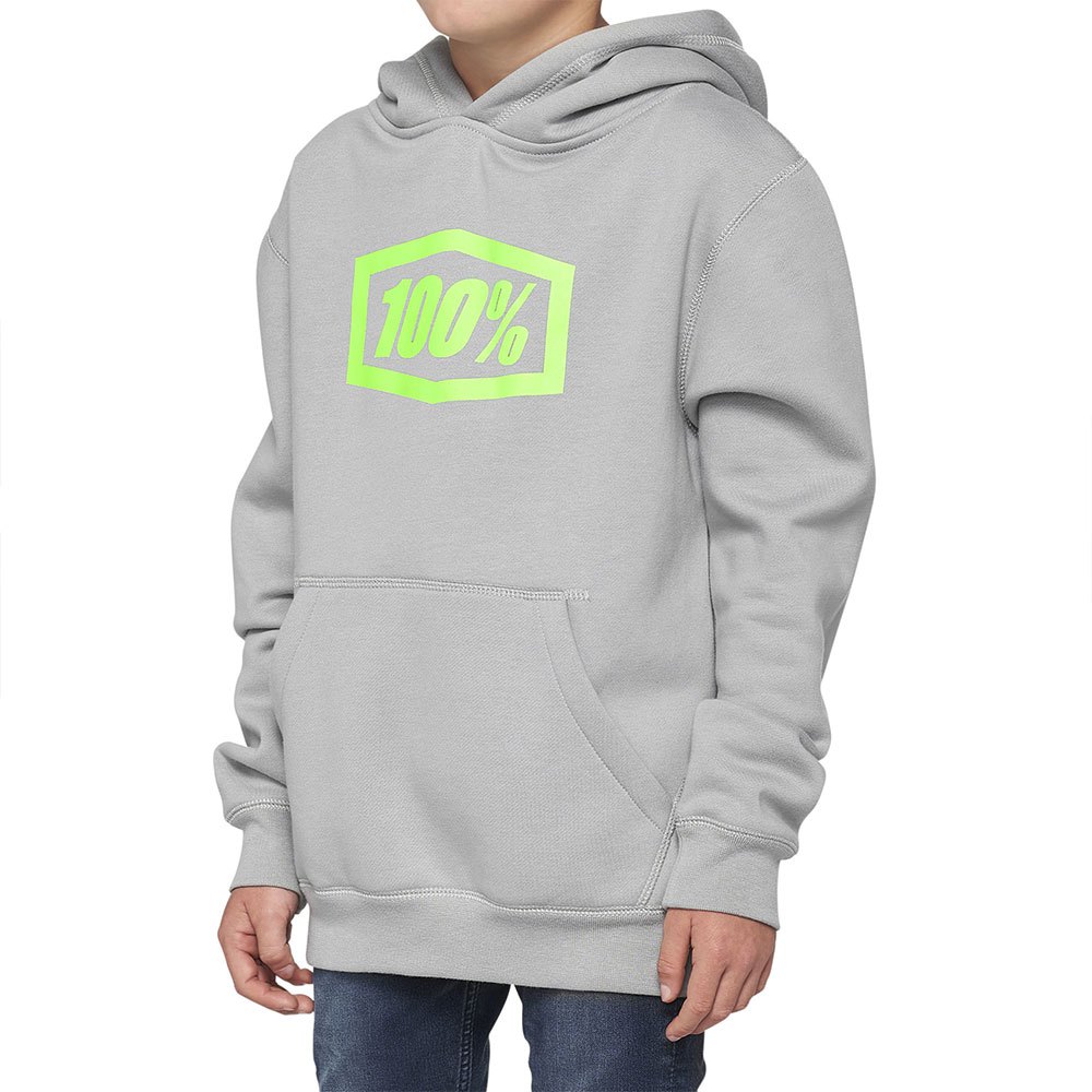 100percent essential hoodie gris 10-12 years garçon
