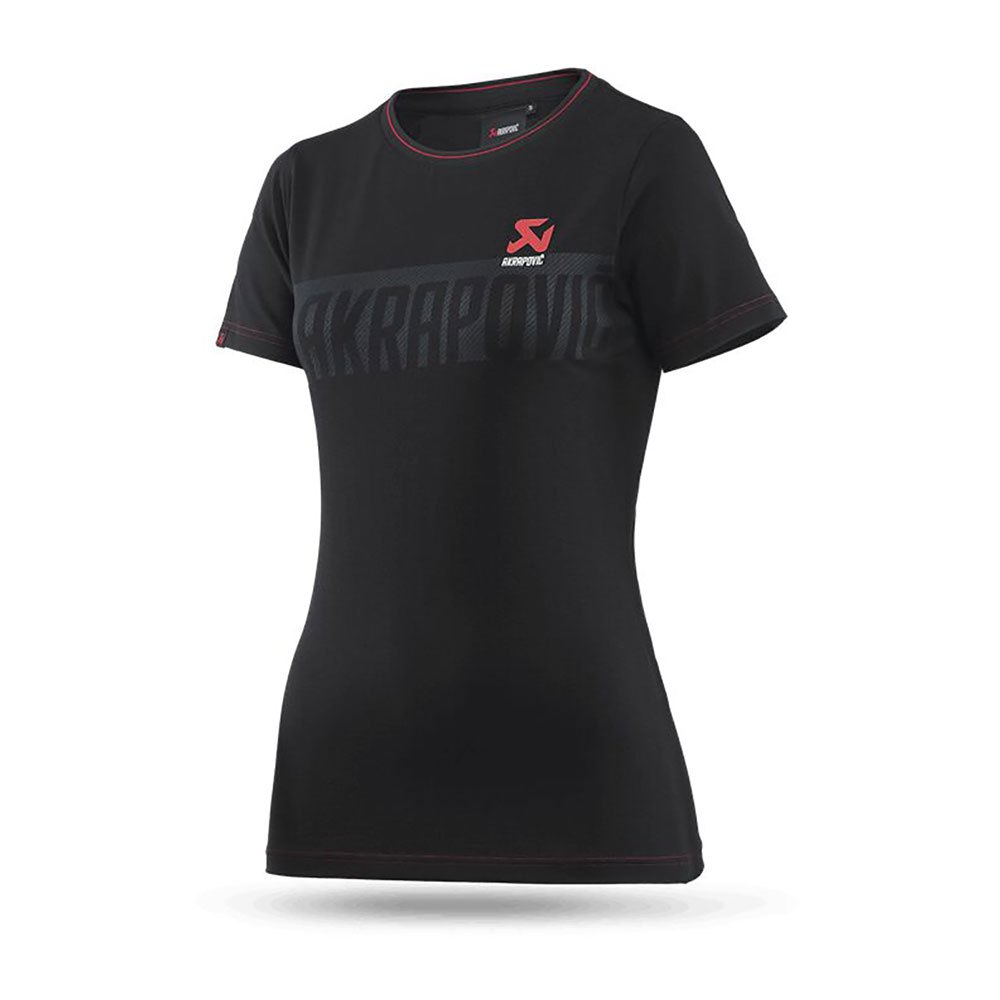 akrapovic 802049 short sleeve t-shirt noir s femme