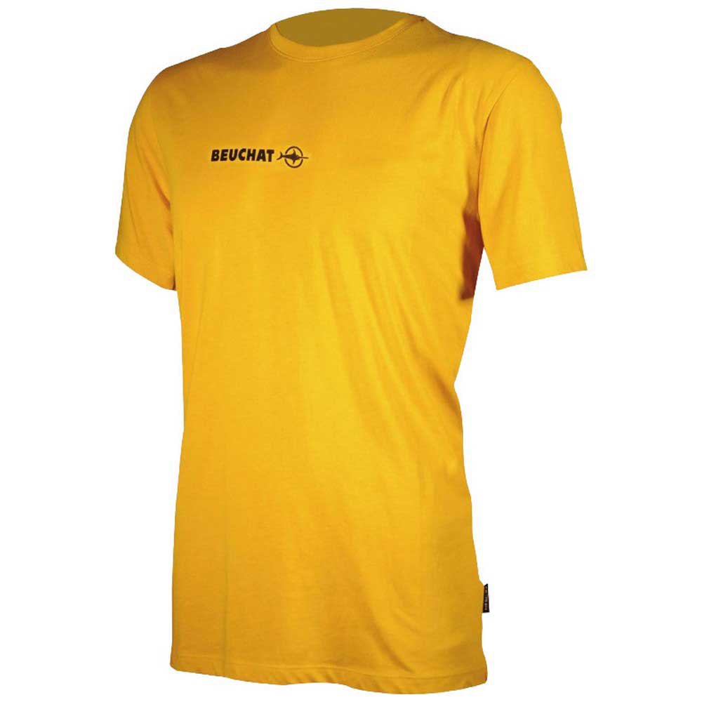 beuchat waterwear short sleeve t-shirt jaune s homme