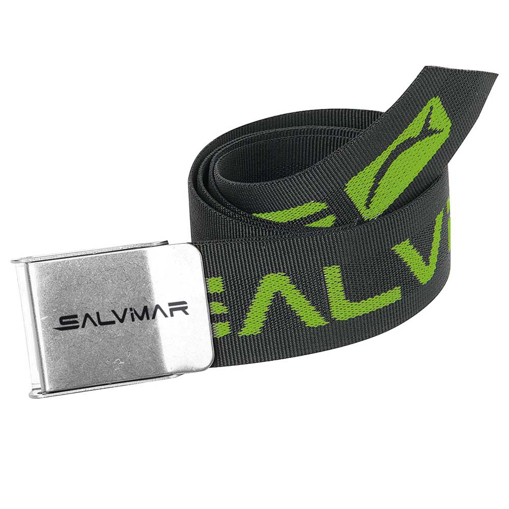 salvimar weight belt with stainless steel buckle noir