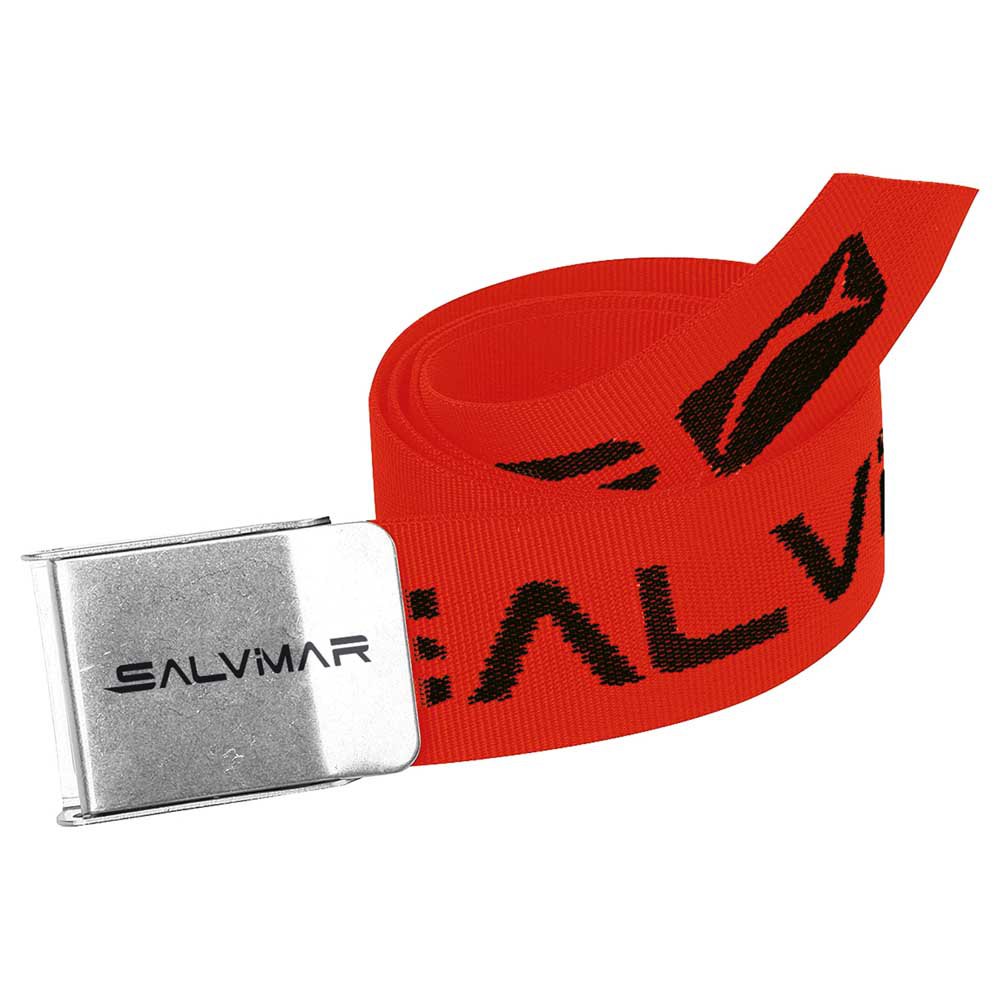 salvimar weight belt with stainless steel buckle rouge