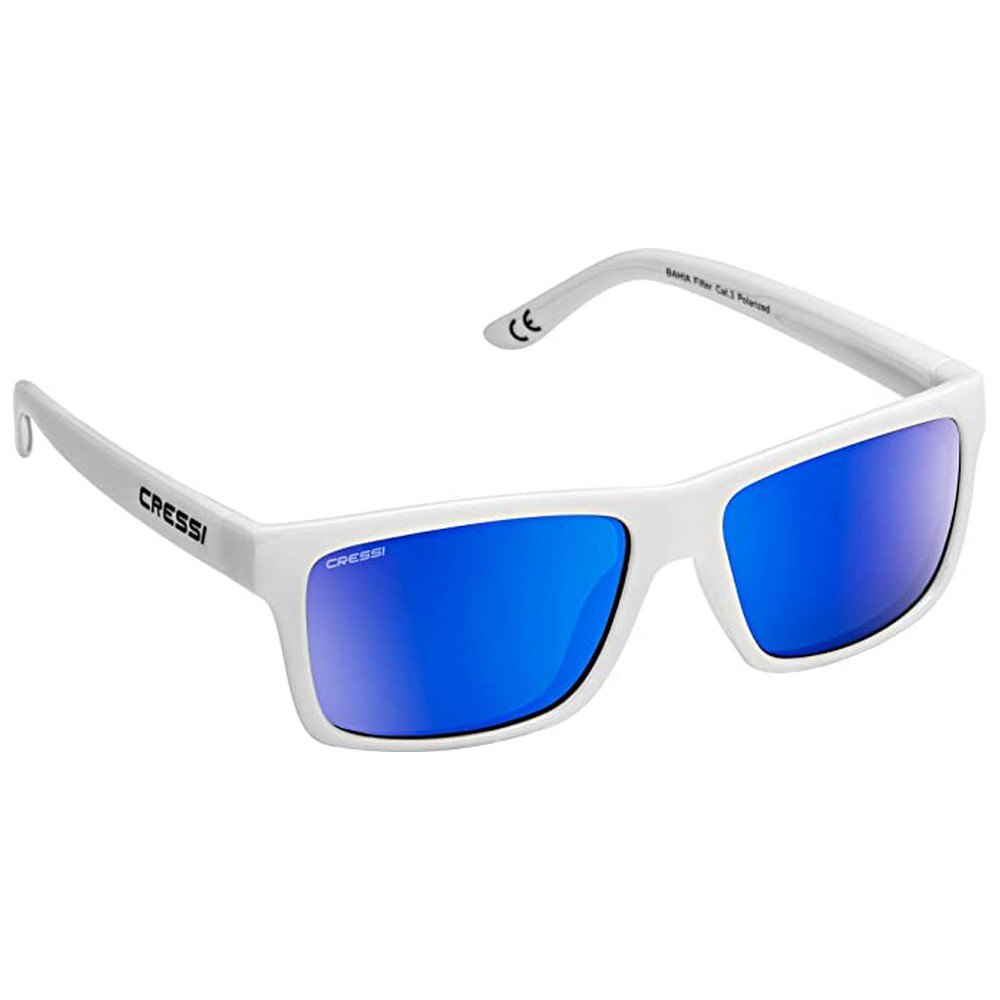 cressi bahia mirrored polarized sunglasses blanc