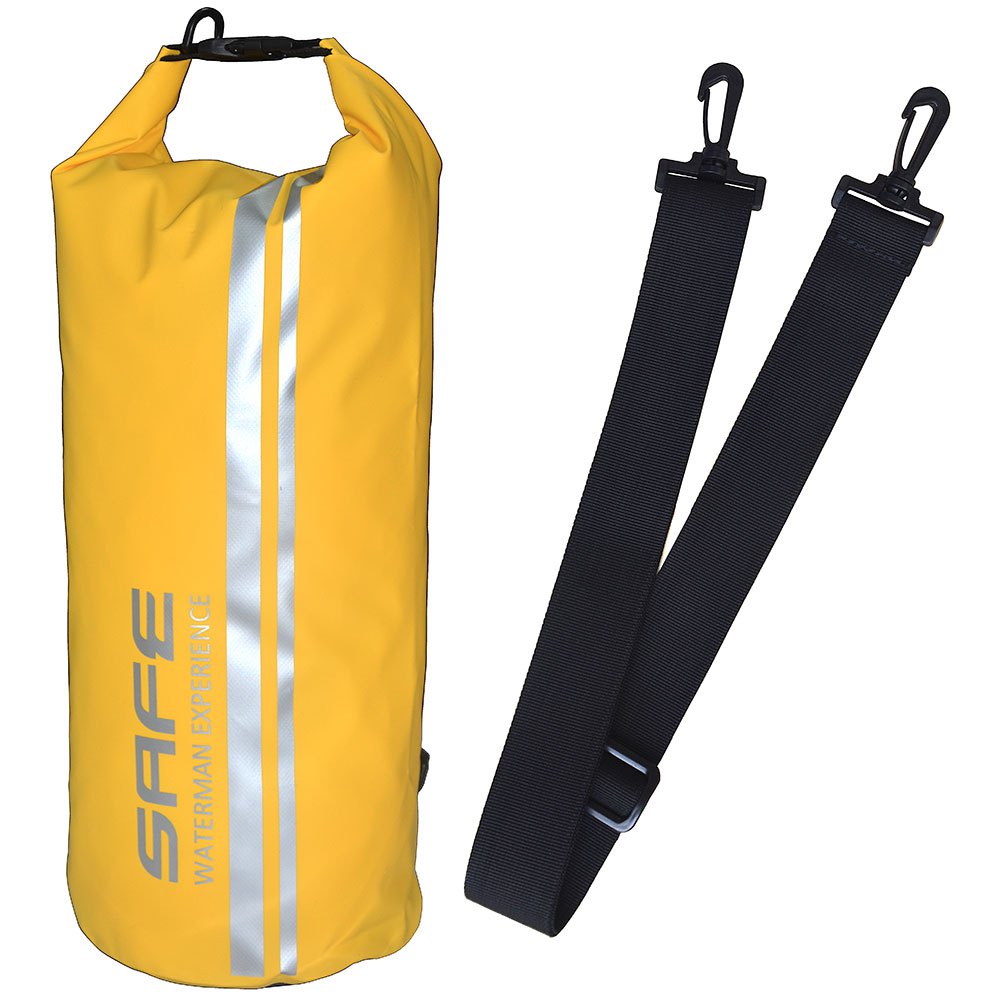 safe waterman waterproof dry sack 20l jaune