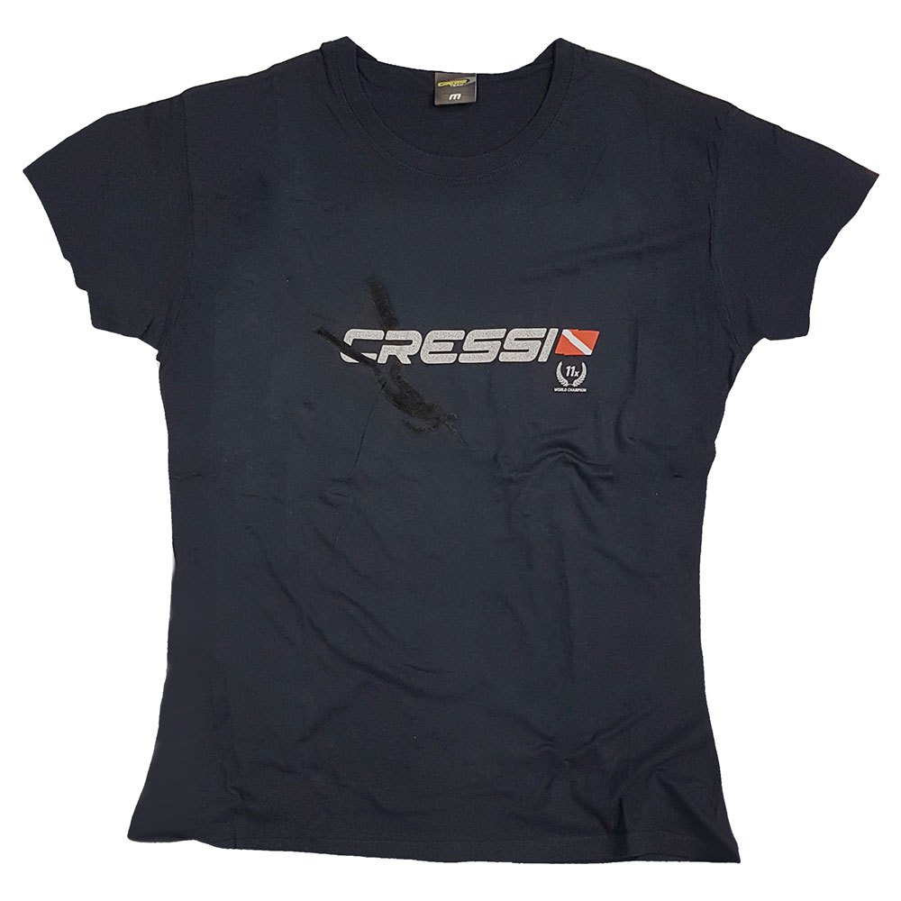 cressi team short sleeve t-shirt bleu s homme