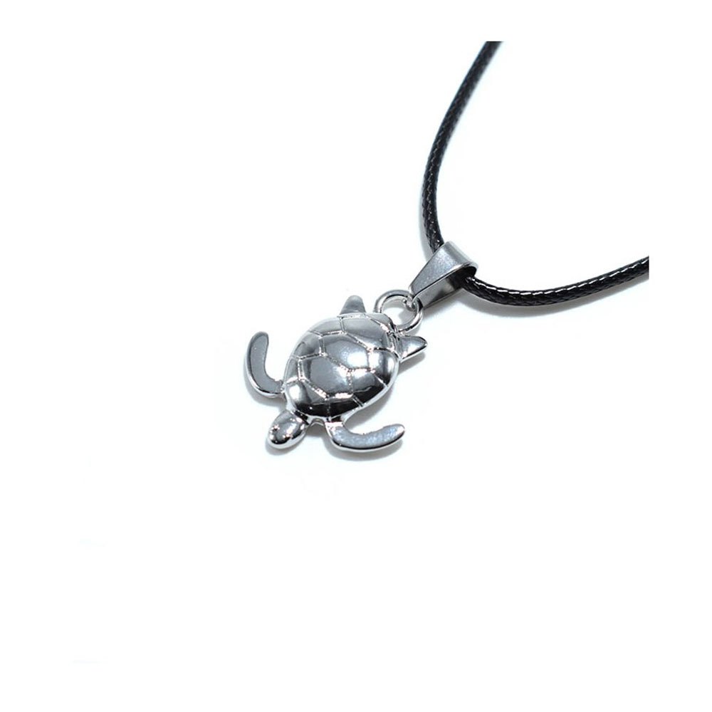 scuba gifts cord turtle necklace argenté