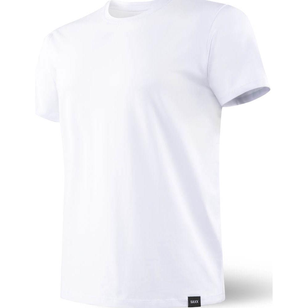 saxx underwear 3six five crew t-shirt blanc s homme