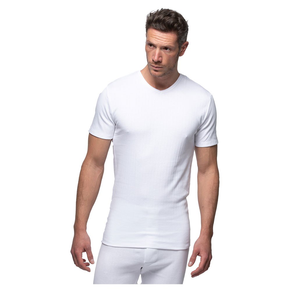 abanderado 0205 short sleeve base layer blanc 48 homme