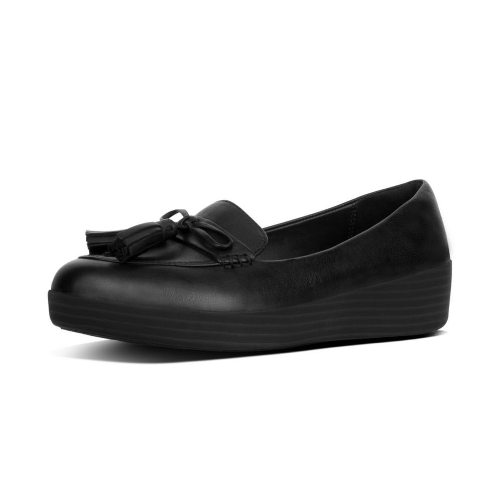 fitflop tassel bow loafer shoes noir eu 36 femme