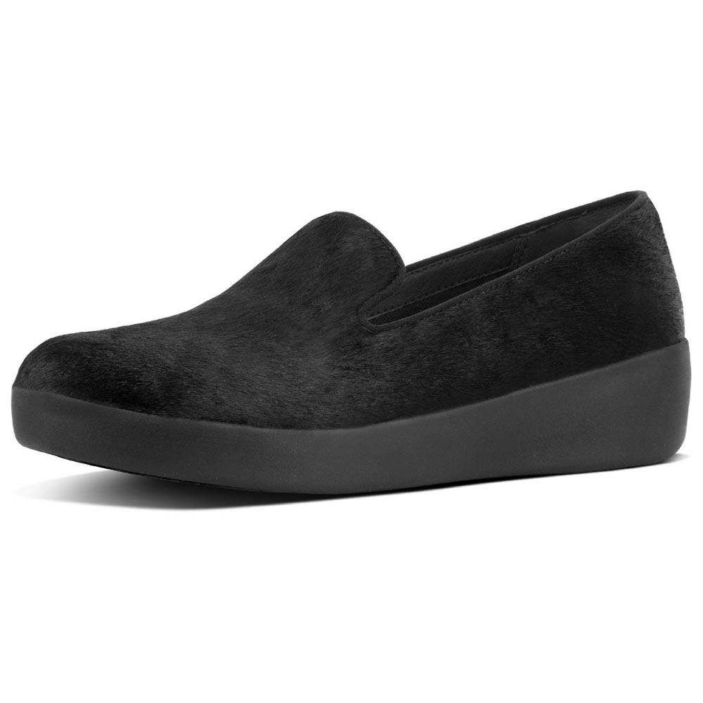 fitflop audrey faux leather smoking shoes noir eu 36 femme