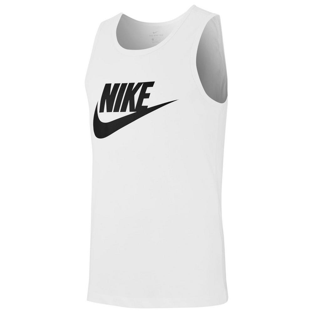 nike sportswear icon futura sleeveless t-shirt blanc l / regular homme