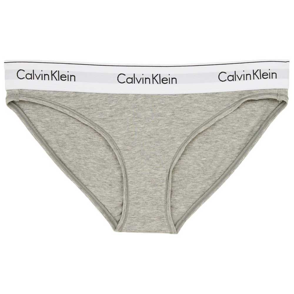 calvin klein underwear modern cotton classic panties gris l femme