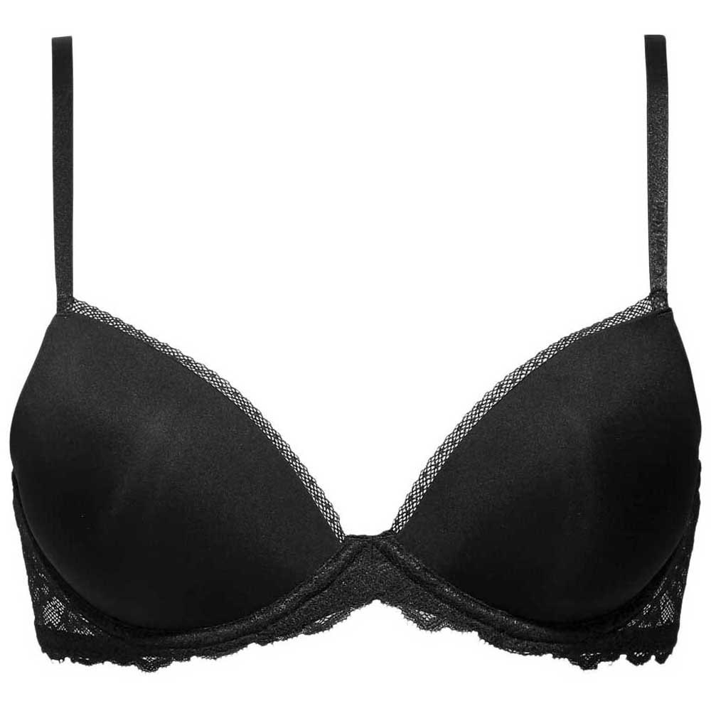 calvin klein underwear seductive comfort invisible push-up bra noir 75 / e femme