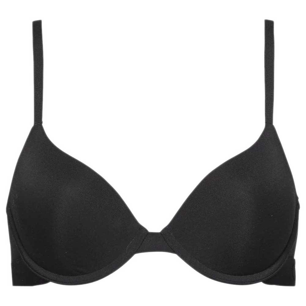 calvin klein underwear half cup tonal logo bra noir 70 / d femme