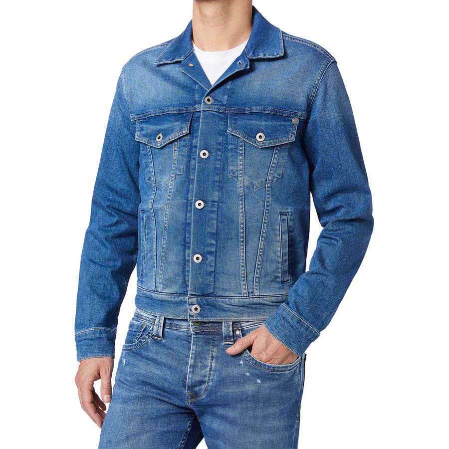 pepe jeans pinner denim jacket bleu l homme