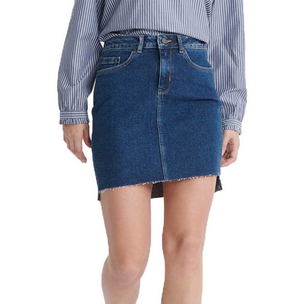 superdry denim mini skirt bleu 24 femme