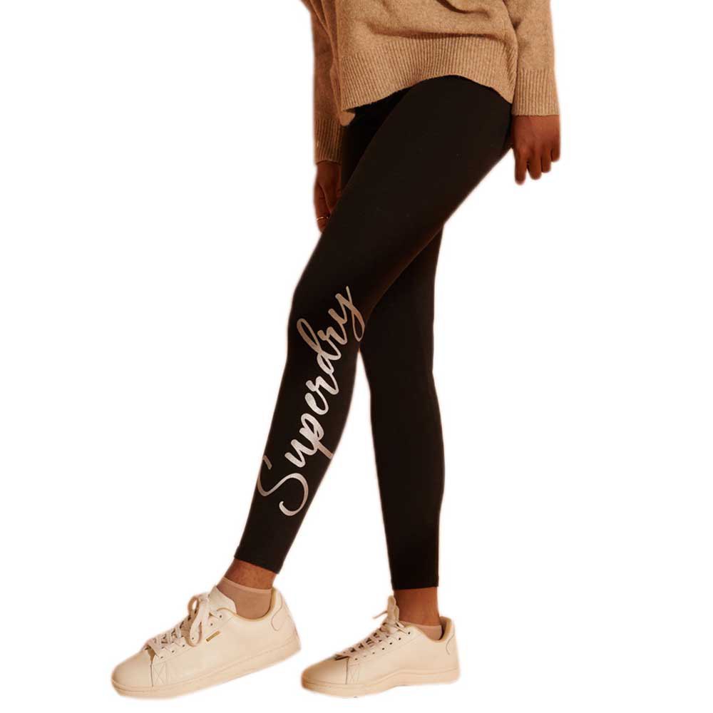 superdry fashion graphic leggings noir xl femme