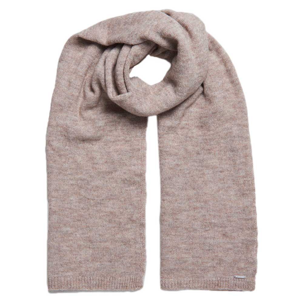 superdry alpaca blend scarf gris  homme