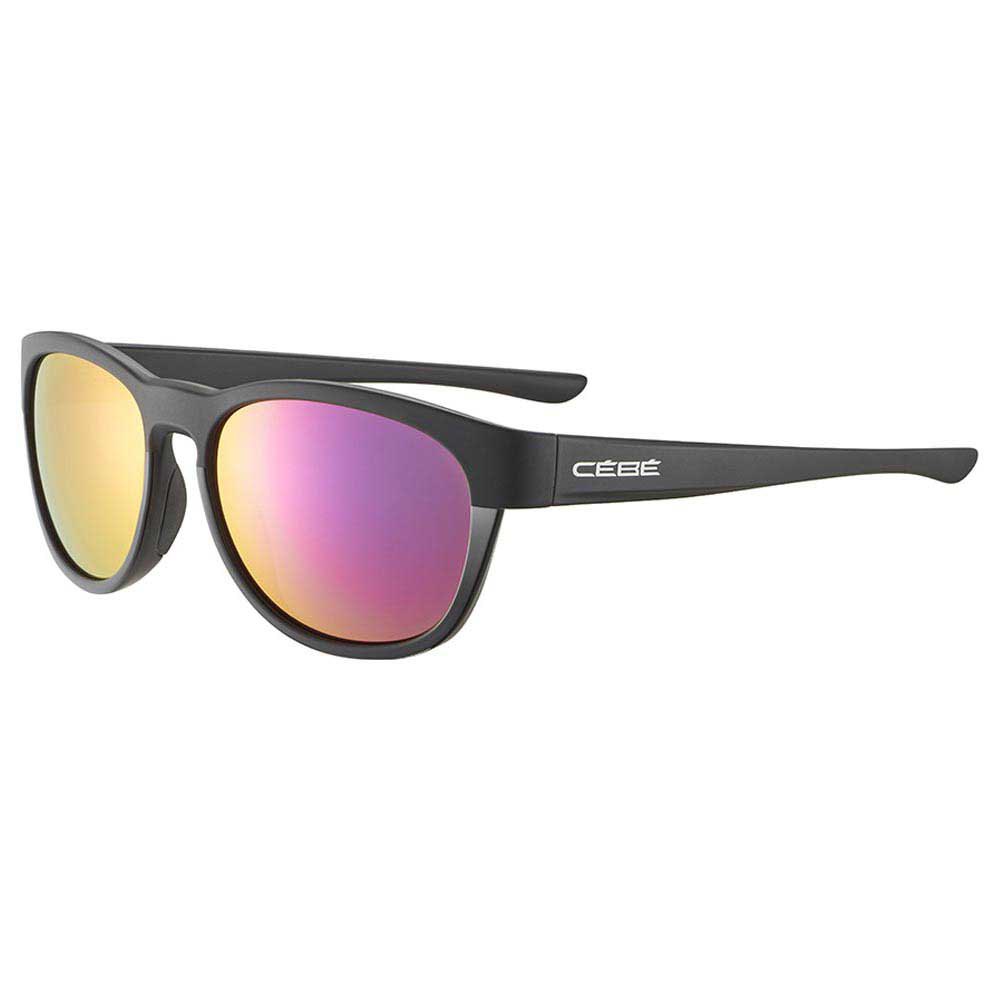 cebe queenstown polarized sunglasses noir grey zone pink mirror/cat3 homme