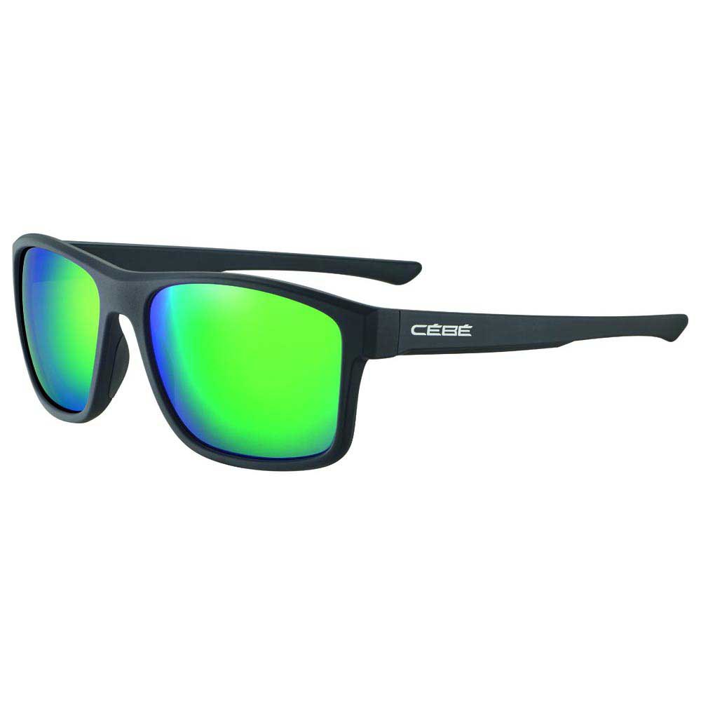 cebe baxter sunglasses noir grey zone green mirror/cat3 homme