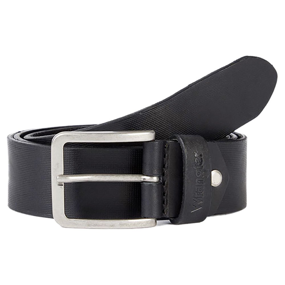 wrangler structured belt noir 100 cm homme