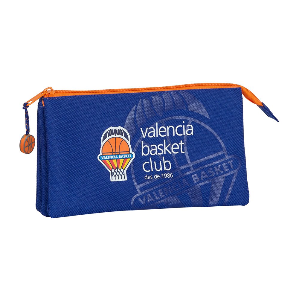 safta valencia basket triple pencil case orange,bleu  homme