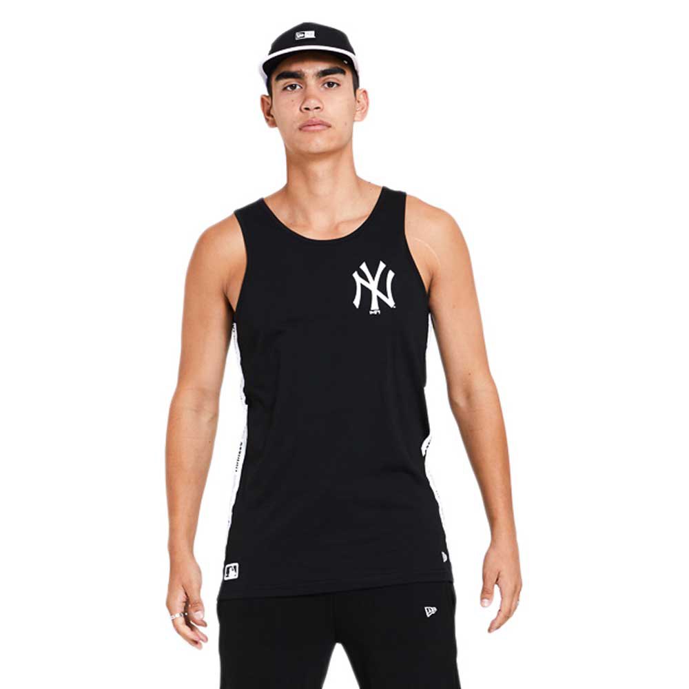 new era mlb taped new york yankees sleeveless t-shirt noir s homme