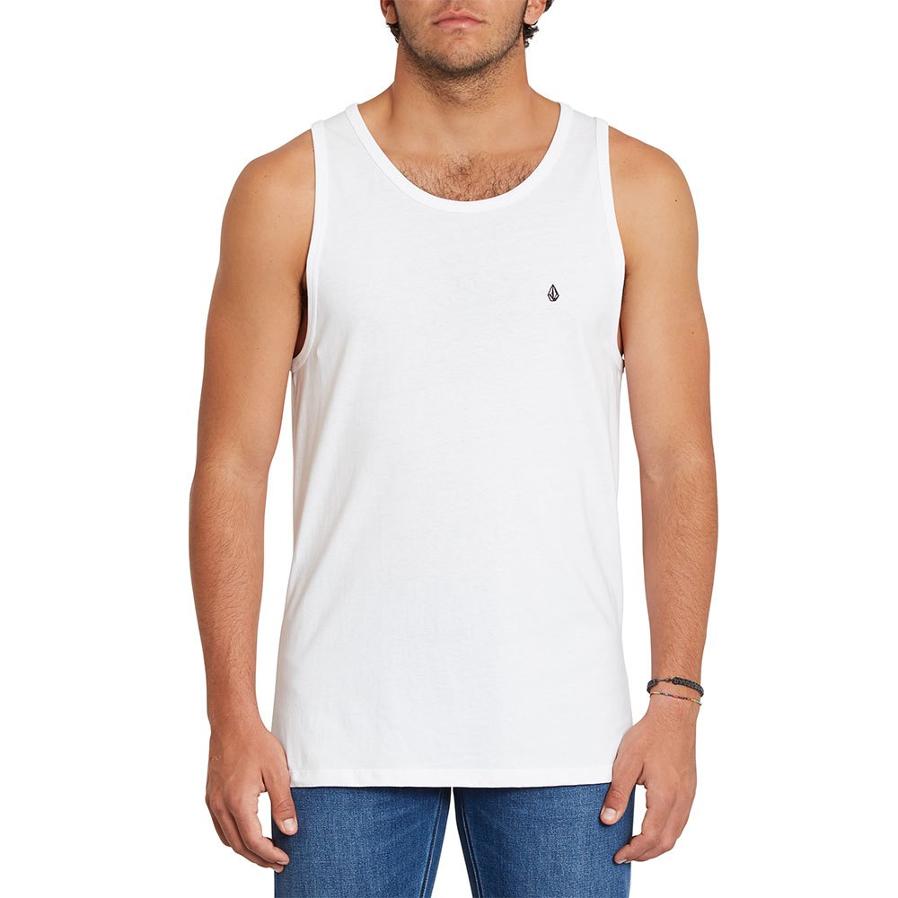 volcom stone blanks basic sleeveless t-shirt blanc l homme