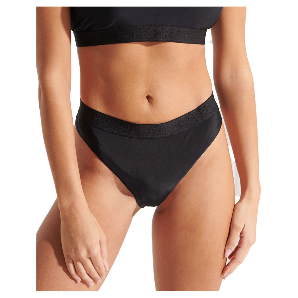 superdry sport brief bikini bottom noir xs femme