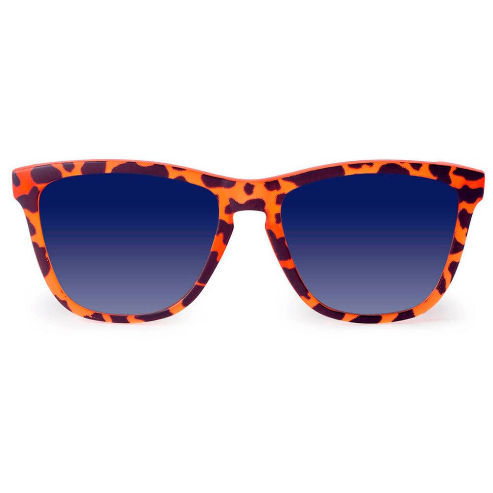 skull rider leopard sunglasses orange  homme