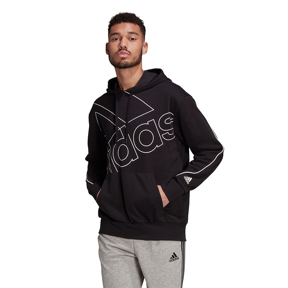 adidas giant logo hoodie noir m / regular homme
