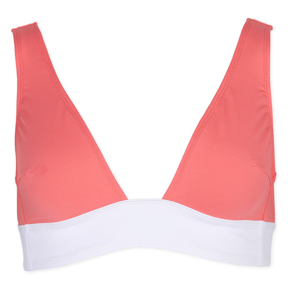 oxbow mila fixed triangle bikini top orange 0 femme