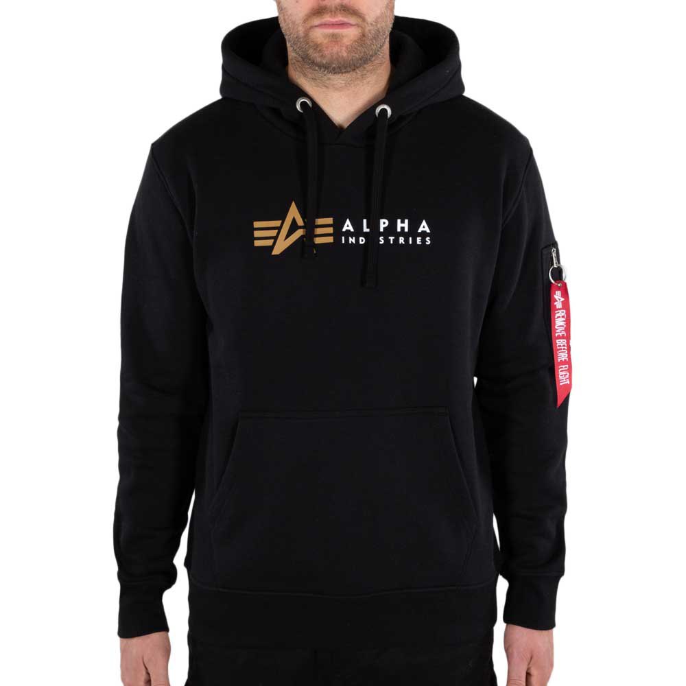 alpha industries label sweater noir 2xl homme