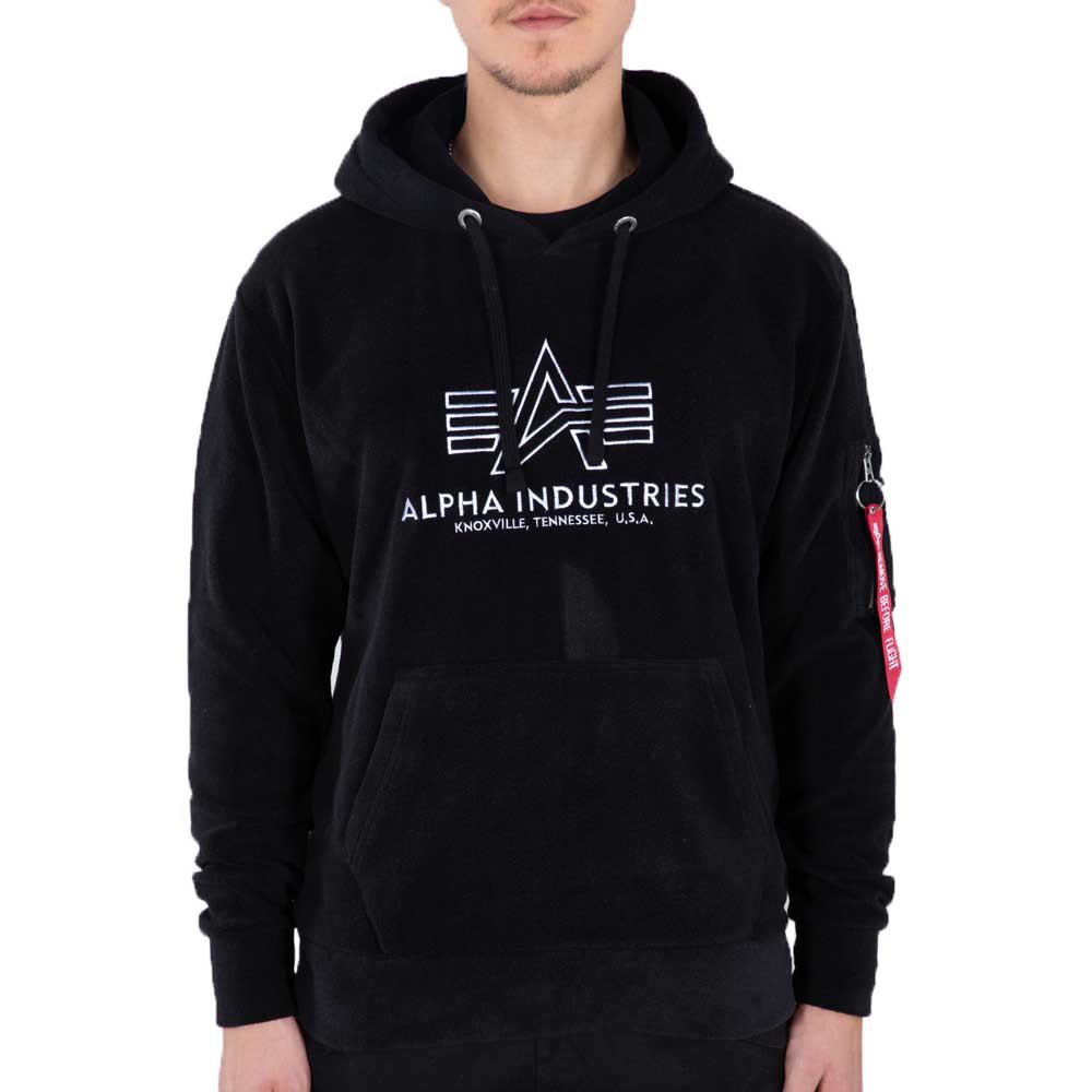 alpha industries basic polar fleece sweater noir 2xl homme