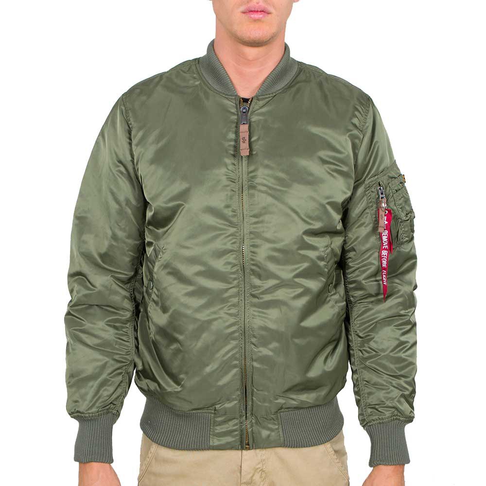 alpha industries ma-1 vf 59 long jacket vert m homme