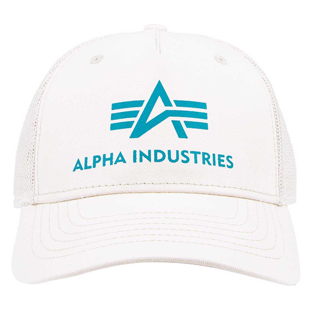 alpha industries basic trucker cap blanc  homme