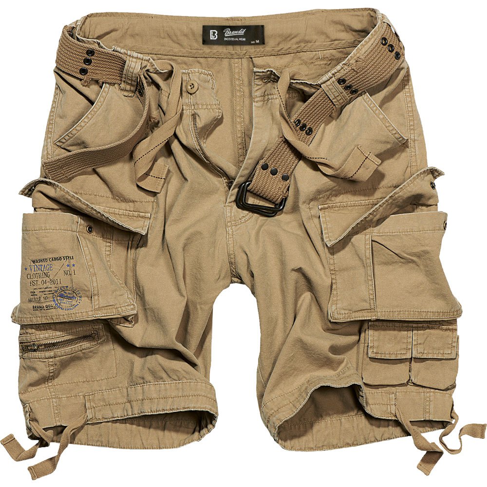 brandit savage vintage shorts beige 2xl homme