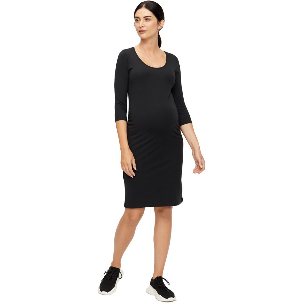 mamalicious lea maternity short dress noir m femme