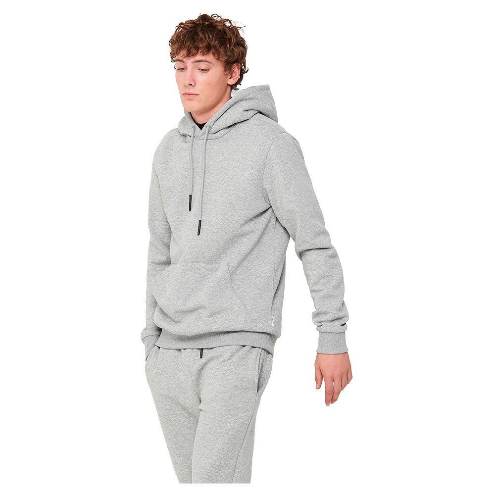 only & sons ceres life hoodie gris s homme
