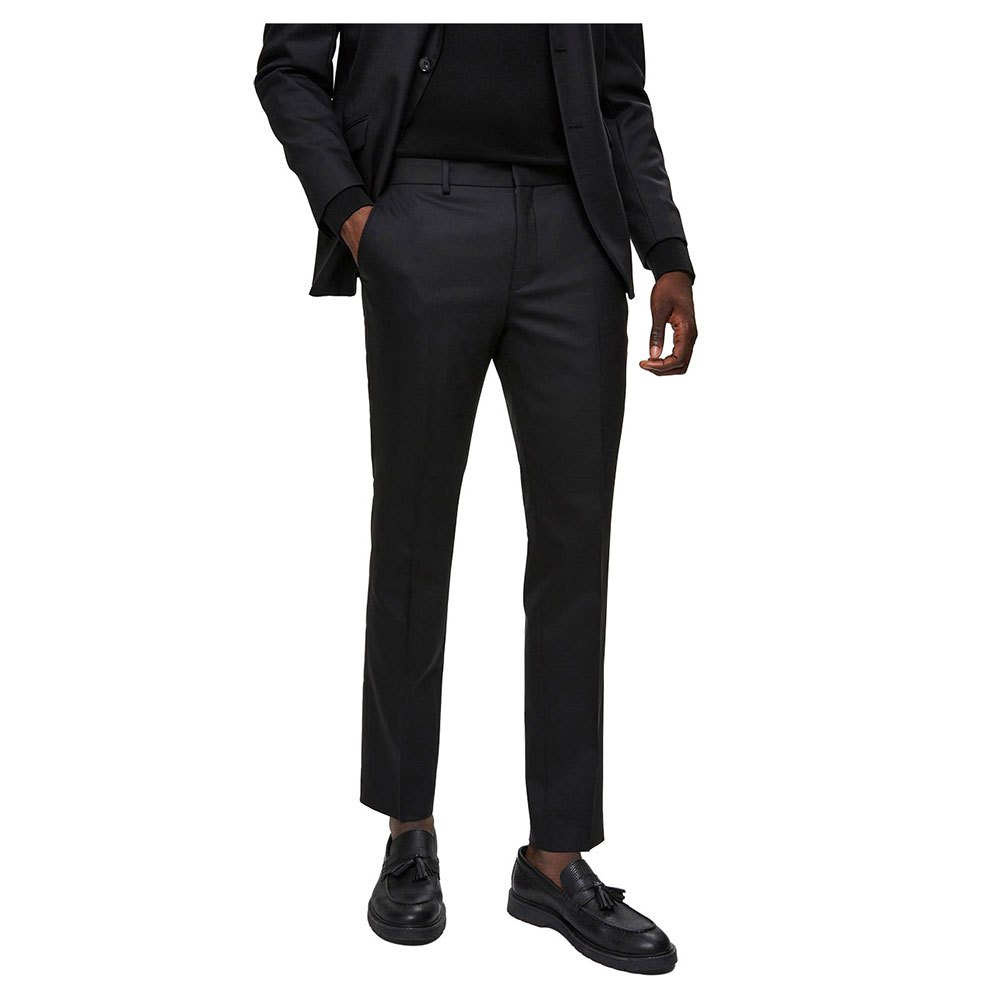 selected slim mylostate flex pants noir 44 homme
