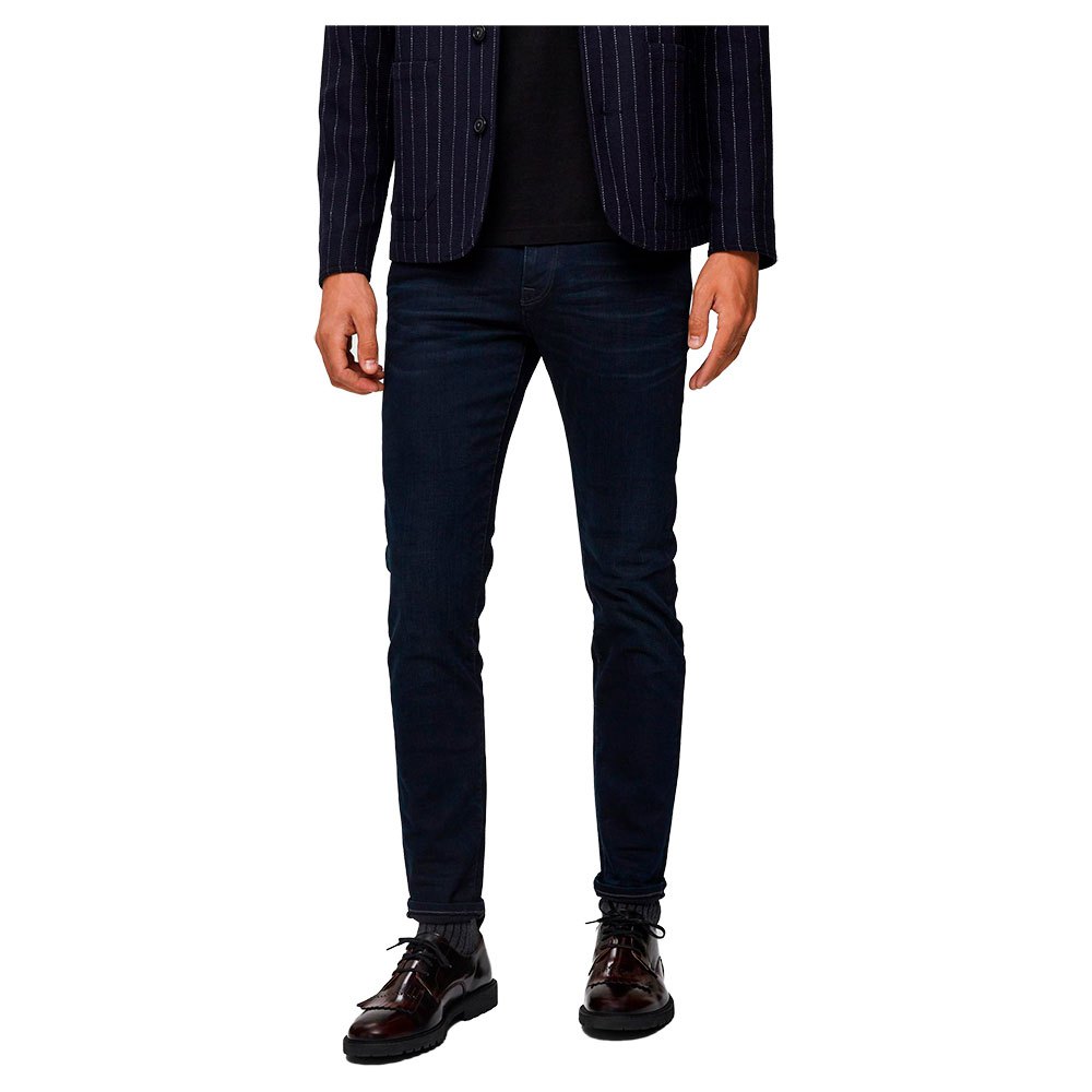 selected slim leon 6155 super stretch jeans bleu 38 / 34 homme