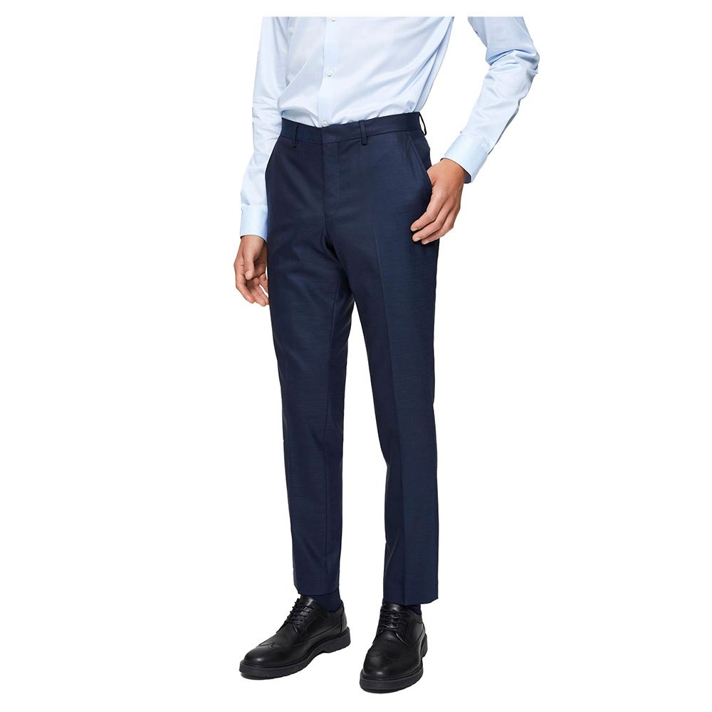 selected slim mylostate flex pants bleu 90 homme