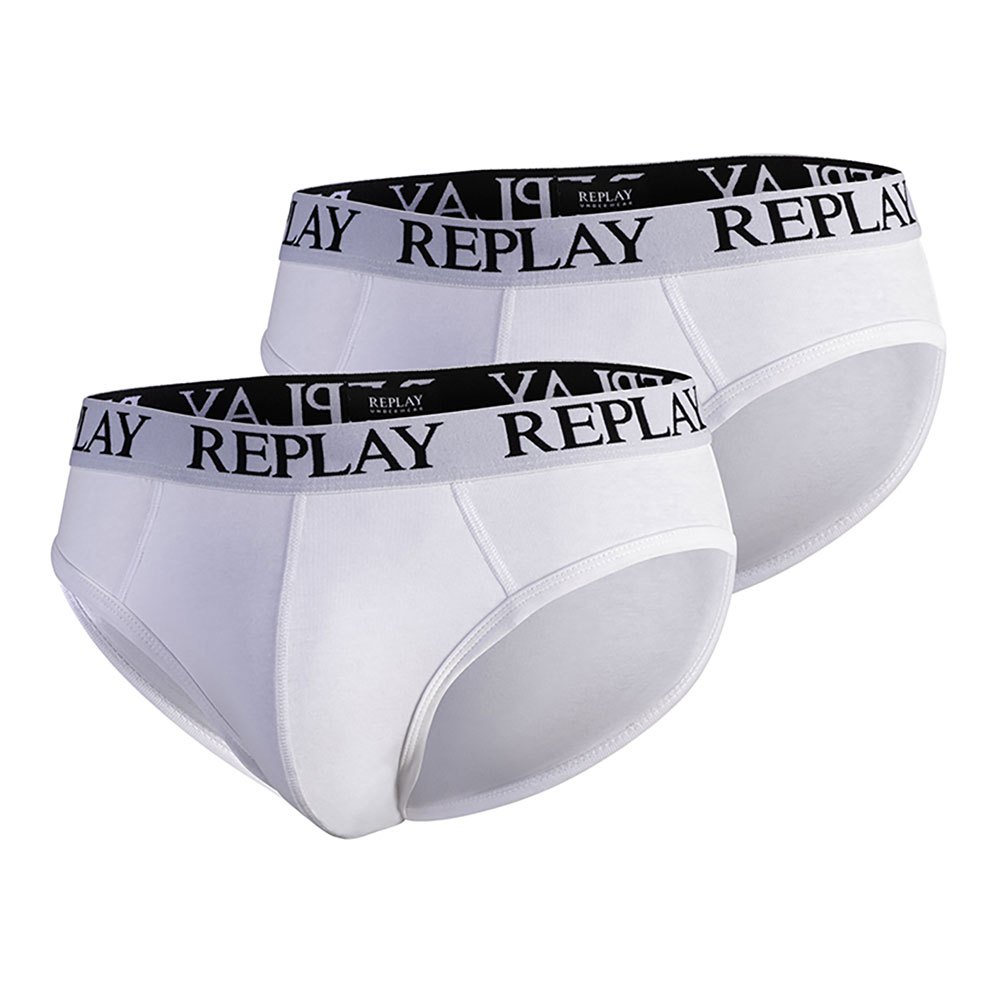 replay basic brief 2 units blanc l homme
