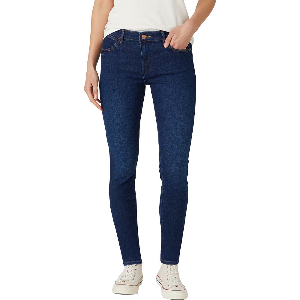 wrangler skinny jeans bleu 27 / 32 femme